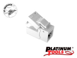 CONECTOR EZ SNAP JACK CAT6 PLATINUM TOOLS 706WH-1 BLANCO