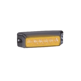 Luz auxiliar de 6 LED, Flasher Integrado, Color ámbar, Mica Transparente