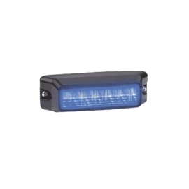 Luz auxiliar de 6 LED, Flasher Integrado, Color Azul, Mica Transparente
