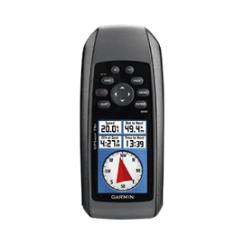 GPS portátil GPSMAP 78S con memoria interna de 1.7 GB, soporta un almacenamiento interno de hasta 2000  puntos de interés, incluye sensor de altímetro barométrico y brújula.