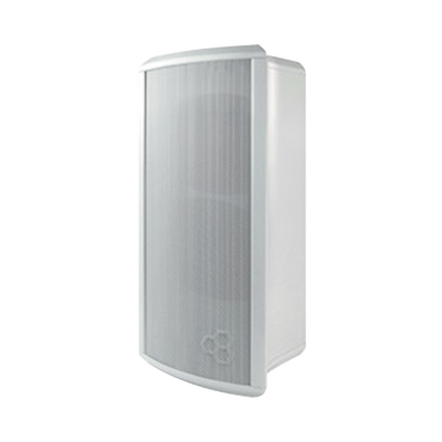 Altavoz Tipo Columna para Exterior, Configurable a 20, 10, 5 o 2.5 Watts, Color Blanco, Fabricado en Aluminio