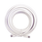 Jumper Coaxial con Cable Tipo RG-6 en Color Blanco de 6.09 Metros de Longitud y Conectores F Macho en Ambos Extremos. 75 Ohm de Impedancia.