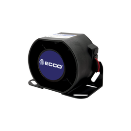Alarma de reversa vehicular con montaje para superficies, 12-36 Vcc, 112 dBA