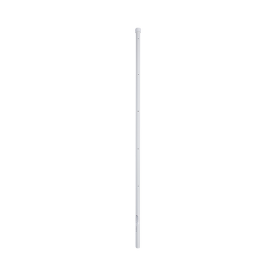 Poste de Esquina Blanco de Acero Galv. de 1.2m para Cerca Electrificada  cal. 18 de 1