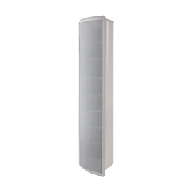 Altavoz Tipo Columna para Exterior, Configurable a 80, 40, 20 o 10 Watts, Color Blanco, Fabricado en Aluminio
