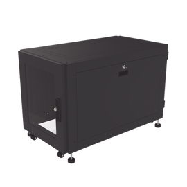 Gabinete Profesional de Piso para Telecomunicaciones de 12UR, 1000 mm Profundidad.