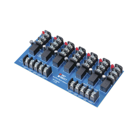 Módulo de 7 Relevadores y/o 7 triggers independientes, ultra sensible,  con voltaje de entrada de 12 o 24 Vcd