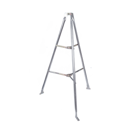 Montaje de tripie para exterior, altura total del tripie 1.52 m. Compatible con mástiles de hasta 3 m de largo 1  1/4 a 2