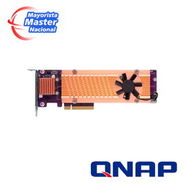 QNAP QM2-4P-384 (formly QM2-4P-384A) QUAD M.2 PCIE SSD EXPANSION CARD; SUPPORTS UP TO FOUR M.2 2280 FORMFACTOR M.2 PCIE (GEN3 X4) SSDS; PCIE GEN3 X8 HOST INTERFACE; LOW-PROFILE BRACKET PRE-LOADED, LOW-PROFILE FLAT AND FULL-HEIGHT ARE BUNDLED