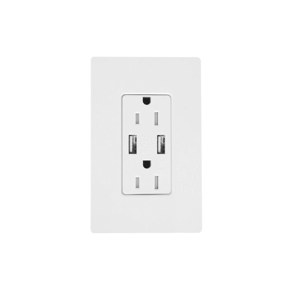 Receptáculo 15 A con puerto USB