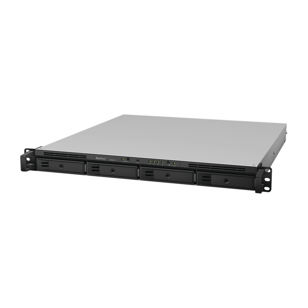 NAS Server for Rack of 4 Bays, up to 80TB, Redundant Power Supply
