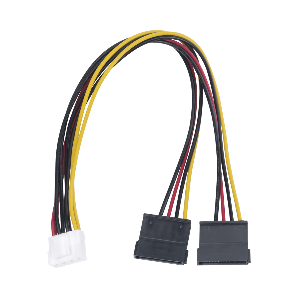 Cable Doble de Corriente SATA / Compatible con DVR's epcom / HIKVISION