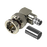 Conector BNC Macho en Ángulo Recto para 75 Ohm, Anillo Plegable para Cable Coaxial RG-6/U, Grupo Q, Níquel/ Oro/ Teflón.