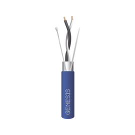 Bobina de 305 Metros de Cable BLINDADO / 2 x 22 AWG / Uso INTERIOR / Azul / Tipo CMP-CL3P, FPLP, FT6 / UL de COMUNICACIÓN de datos