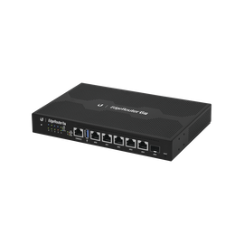 EdgeRouter 6 PoE pasivo 24 V, con 5 puertos 10/100/1000 Mbps + 1 puerto SFP, con funciones avanzadas de ruteo