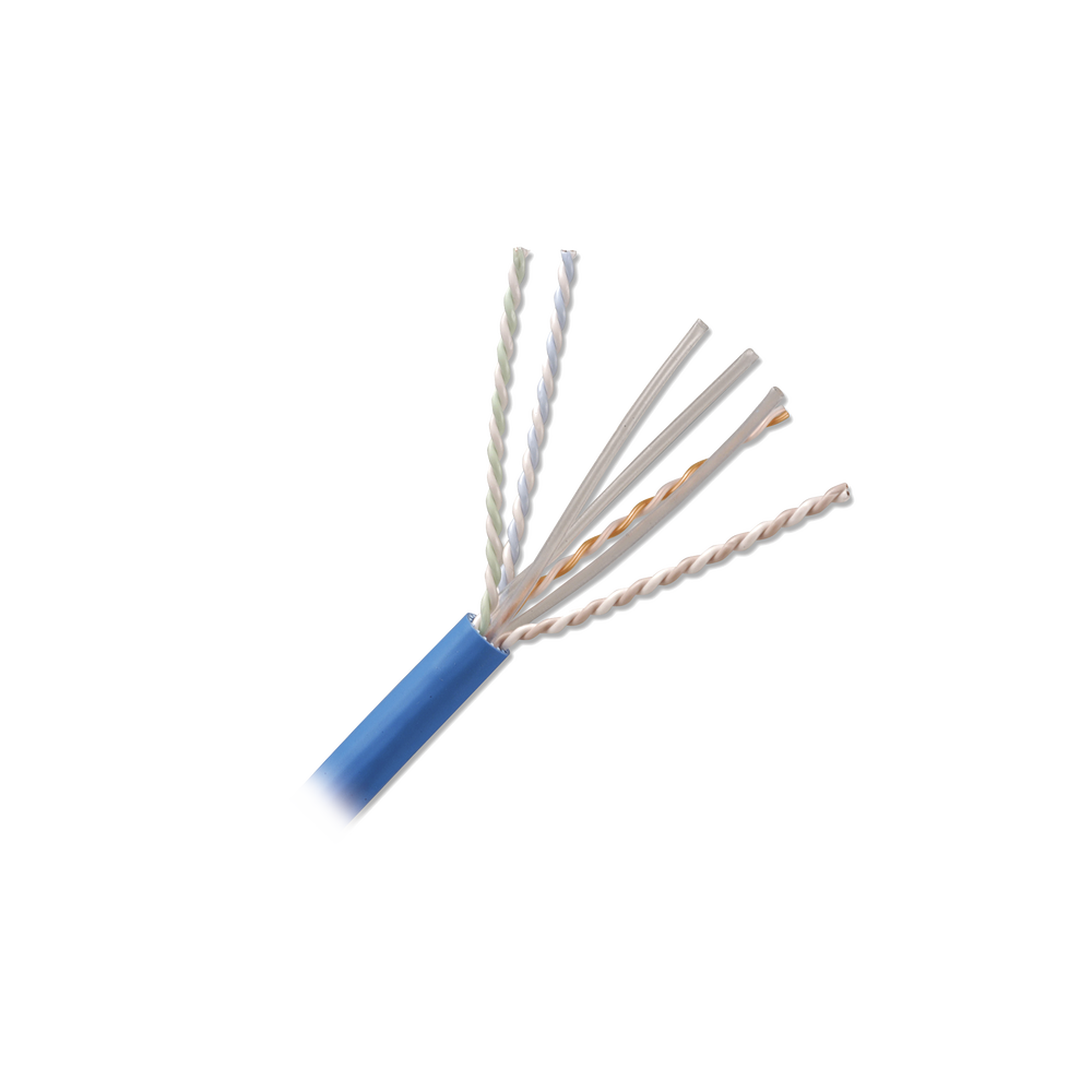 Bobina de Cable U/UTP de 4 pares, Z-MAX, Cat6A, Soporte de Aplicaciones 10GBase-T, CMR (Riser), Color Azul, 305m Bobina de Cable U/UTP de 4 pares, Z-MAX, Cat6A, Soporte de Aplicaciones 10GBase-T, CMR (Riser), Color Azul, 305m