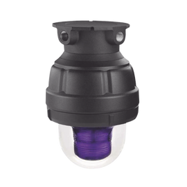 Luz estroboscopica a prueba de explosiones UL y cUL para Clase I, División 1, Grupo C y D; Clase I, División 2, Grupos A y B; Clase II, División 1, Grupos E, F y G; Clase III , 24 Vcd, color Magenta, montaje no incluido