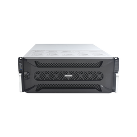 NVR up to 256 Channels / recording up to 12MP / 24 Hard drive slots / 4 network interfaces / Raid Support