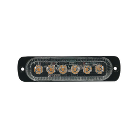 Luz direccional con 6 LEDS, color ambar, 12-24 VCD