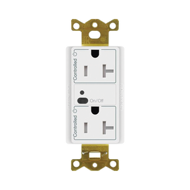 Receptáculo con señal inalámbrica ClearConnect Lutron VIVE / 20 A, control inteligente en 1 conector.
