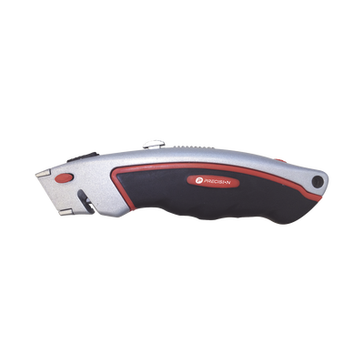 Navaja Uso Rudo con Cortador de Cable, Cuerpo Metálico, Mango Ergonómico (Con 5 Hojas de Repuesto).