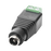 Adaptador tipo jack de 3.5 mm hembra polarizado de 12 Vcd con terminales tipo tornillo.
