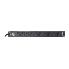 Tomacorriente Horizontal (PDU) de 10 Contactos (NEMA 5-15R) Rack 19