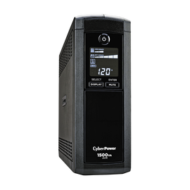 UPS de 1500 VA/900 W, Topología Línea Interactiva, Entrada 120 Vca NEMA 5-15P, Tipo Mini Torre, Con 12 Tomas NEMA 5-15R