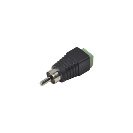 Adaptador RCA macho para video o audio con terminal atornillable