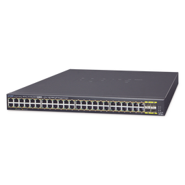 Switch Administrable de 48-Puertos 10/100/1000T 802.3at PoE + 4-Puertos 100/1000BASE-X SFP / 440W