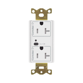 Receptáculo inalámbrico Lutron VIVE / 20 A, control inteligente en los 2 conectores.