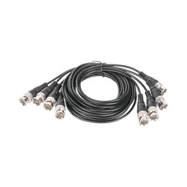 Cable Coaxial armado con conector BNC y longitud de 1.5m, Optimizado para HD ( TurboHD, HD-SDI, AHD )