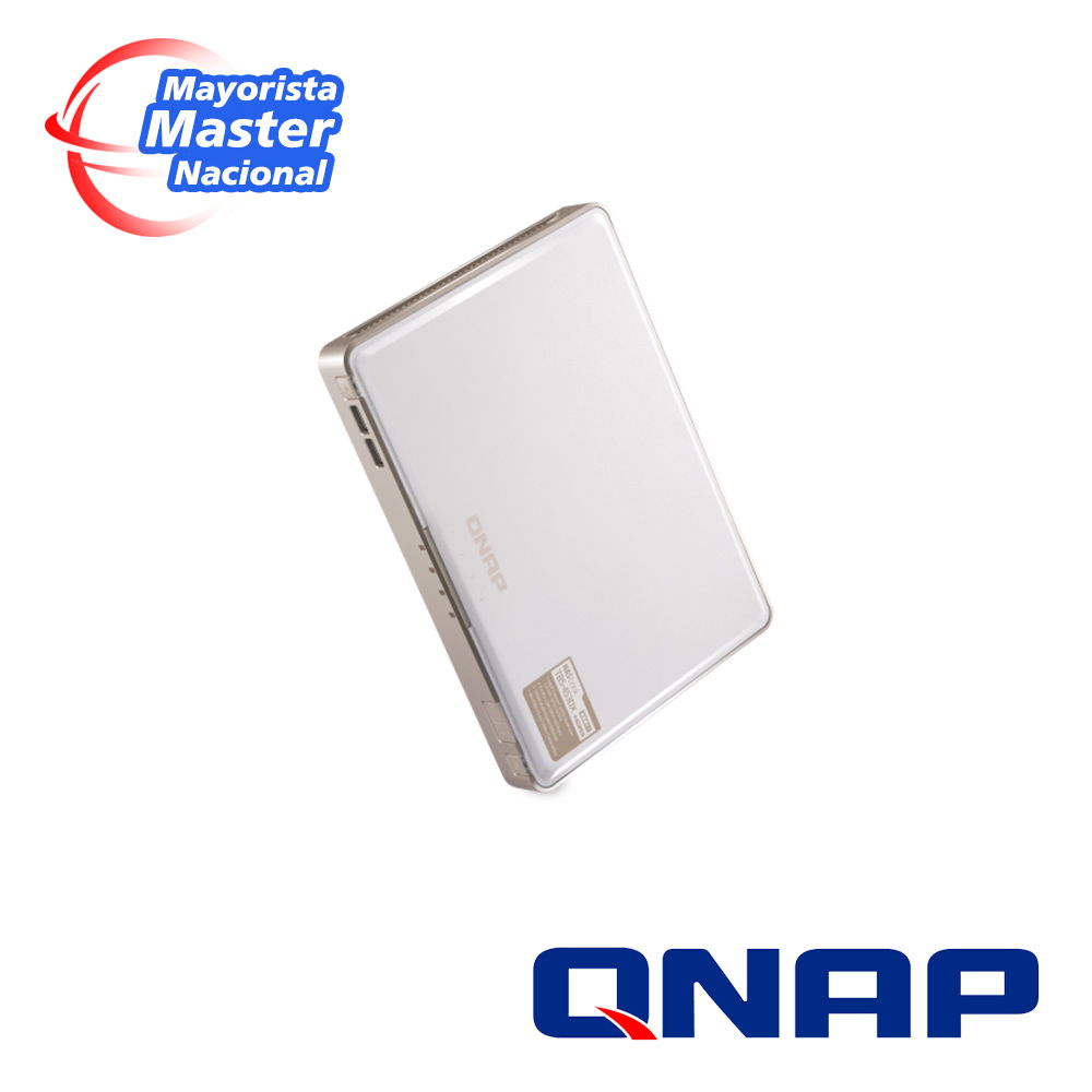 QNAP SMB STORAGE TBS-453DX-8G-US 4-BAY M.2 SSD NASBOOK, INTEL CELERON J4105 4-CORE 1.5GHZ, 8GB DDR4 RAM (2 X 4GB), 4 X M.2 2280 SATA SSD PORTS, 1 X 10GBASE-T (10G/5G/2.5G/1G) + 1 X RJ45 GBE, HDMI 2.0, USB PORTS, IR RECEIVER QNAP SMB STORAGE TBS-453DX-8G-US 4-BAY M.2 SSD NASBOOK, INTEL CELERON J4105 4-CORE 1.5GHZ, 8GB DDR4 RAM (2 X 4GB), 4 X M.2 2280 SATA SSD PORTS, 1 X 10GBASE-T (10G/5G/2.5G/1G) + 1 X RJ45 GBE, HDMI 2.0, USB PORTS, IR RECEIVER