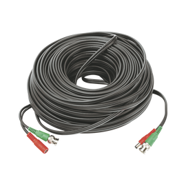 Cable coaxial ( BNC RG59 ) + Alimentación / SIAMÉS / 50 Metros / 100 % COBRE / Para Cámaras 4K  / Uso interior y exterior