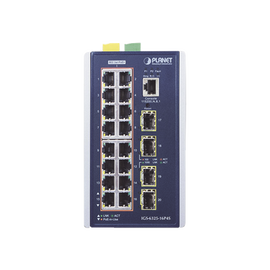 Switch Industrial Capa 3, 16 Puertos 10/100/1000T 802.3 AT POE +, 4 Puertos 1G / 2.5G SFP