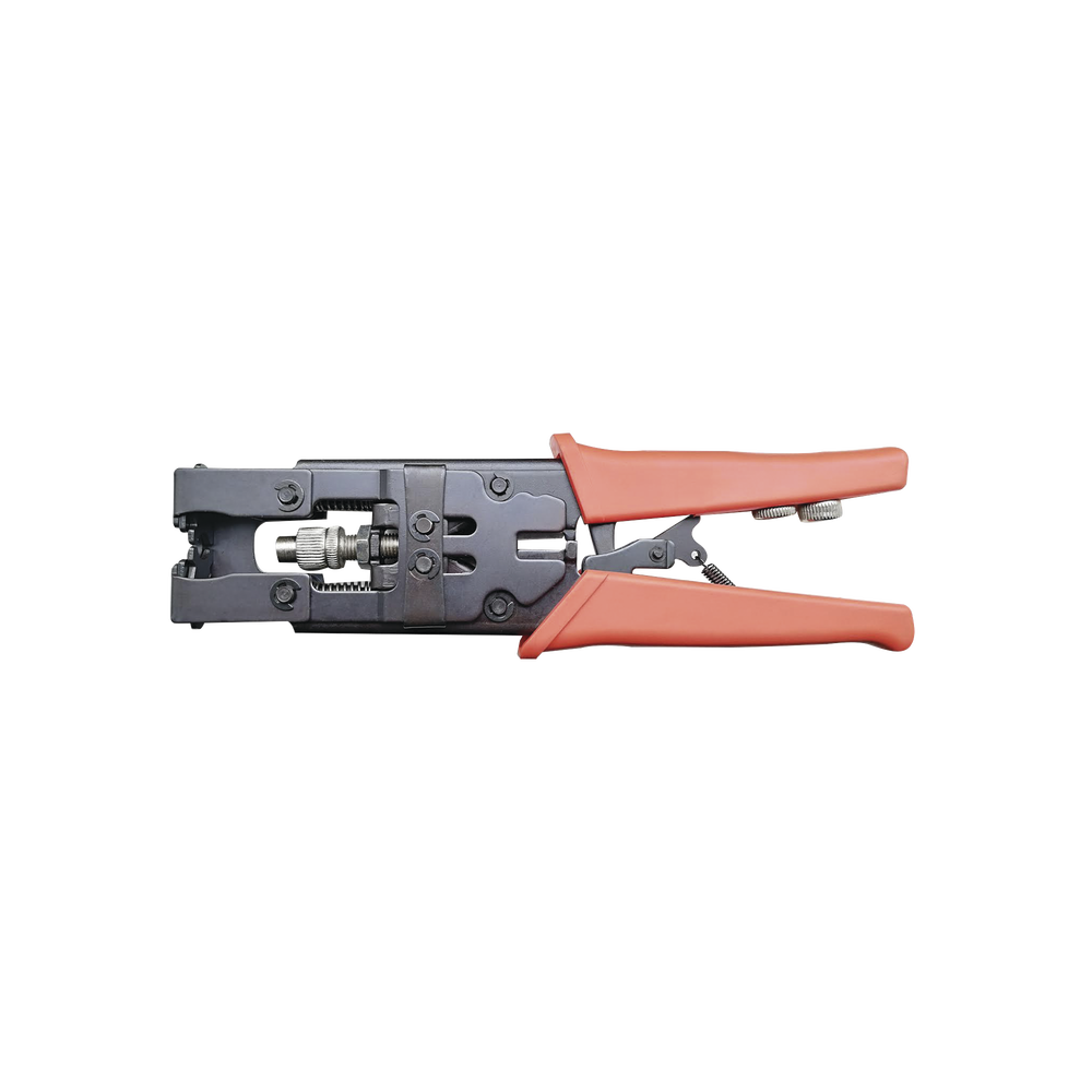 Pinzas para Instalar Conectores a Prueba de Agua, Tipo Compresión de F ó BNC, en Cables RG-59 (4C), RG-6 (5C), RG-58 (3C) ó RG-11.
