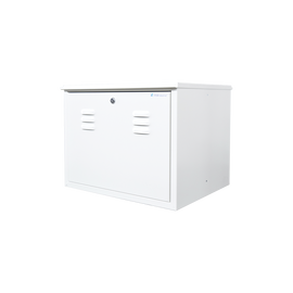 Gabinete para resguardo de baterías (hasta dos baterías PL110D12) con opción para montaje en poste.