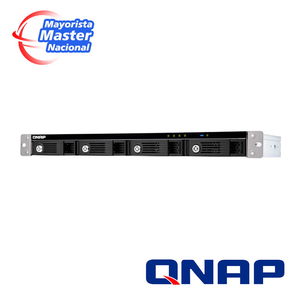 CAJA DE EXPANSION DE ALMACENAMIENTO QNAP TR-004U-US / 4 BAHIAS FRONTALES SATA 3.5 PULGADAS y 2.5 PULGADAS / MONTAJE EN RACK / INTERCONEXION VIA USB  /COMPATIBLE CON NAS QNAP (revisar lista de compatibilidad) y SERVIDORES WINDOWS-MAC