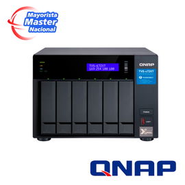QNAP SMB STORAGE TVS-672XT-i3-8G-US ULTRA-HIGH SPEED 6 BAY THUNDERBOLT? 3 NAS. INTEL© CORE? I3-8100T 4-CORE 3.1 GHZ, 8GB DDR4 RAM, 3.5