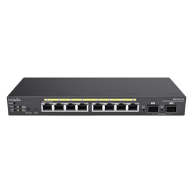Switch PoE Administrable de 8 puertos Gigabit 802.3 af de 61.6 W y Controlador para 50 Puntos de Acceso Serie Neutron/EnTurbo.