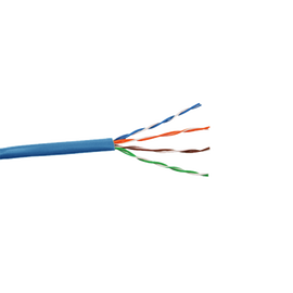 Bobina de Cable Cat6 Plus PLENUM de alto rendimiento, de 1000ft; (305m), color Azúl para aplicaciones en cámaras IP Megapixel, aplicaciones de CCTV, video HD, datos de alta velocidad.