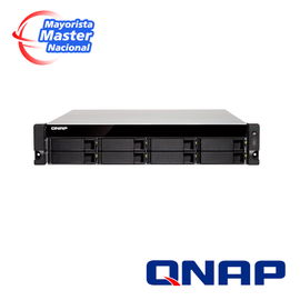 QNAP ENTERPRISE STORAGE TS-883XU-RP-E2124-8G-US 2U 8-BAY 10GBE NAS AND ISCSI IP-SAN,  INTEL© XEON© E-2124 4-CORE 3.3 GHZ PROCESSOR , 8 GB LONG DIMM DDR4 ECC (2 X 4GB), 8 X 2.5