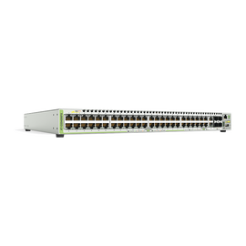 Switch PoE+ Stackeable Capa 3, 48 puertos 10/100/1000 Mbps + 2 puertos SFP Combo + 2 puertos SFP+ 10 G Stacking, 370 W