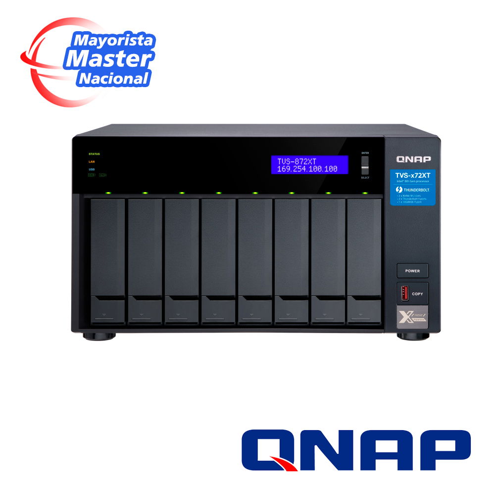 NAS QNAP TVS-872XT-i5-16G-US PROCESADOR INTEL CORE i5/ MEMORIA RAM 16GB / 8 BAHIAS FRONTALES SATA 3.5 PULGADAS y 2.5 PULGADAS/ 2 PUERTOS RJ45 1GbE + 1 PUERTO 10GBASE-T / MONTAJE EN ESCRITORIO / APLICACIONES DE USO PYME-EMPRESARIAL PARA COMPARTIR Y R NAS QNAP TVS-872XT-i5-16G-US PROCESADOR INTEL CORE i5/ MEMORIA RAM 16GB / 8 BAHIAS FRONTALES SATA 3.5 PULGADAS y 2.5 PULGADAS/ 2 PUERTOS RJ45 1GbE + 1 PUERTO 10GBASE-T / MONTAJE EN ESCRITORIO / APLICACIONES DE USO PYME-EMPRESARIAL PARA COMPARTIR Y R