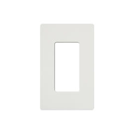 Placa de pared 1 espacio, para atenuador (dimmer), apagador ó control remoto inalámbrico LUTRON.