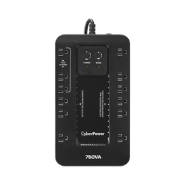 UPS de 750 VA/450 W, Topología Standby con Modo Ahorrador ECO, Entrada 120 Vca NEMA 5-15P, Con 12 Tomas NEMA 5-15R