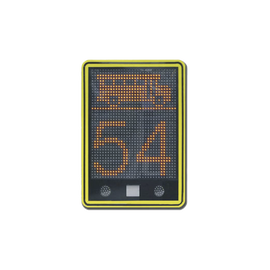 Radar de velocidad de 3 dígitos con mensajes variables y confgurables