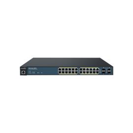 Switch PoE Administrable  de 24 Puertos Gigabit, 4 Puertos SFP, Soporta Hasta 410 W con Opción de Controlador para Serie Neutron y Enturbo.