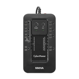 UPS de 550 VA/330 W, Topología Standby con Modo Ahorrador ECO, Entrada 120 Vca NEMA 5-15P, Con 8 Tomas NEMA 5-15R