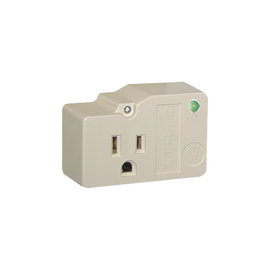 Protección para enchufe con salida única, circuito de 120 V / 15 A , tornillo de retención, corriente max 30 kA